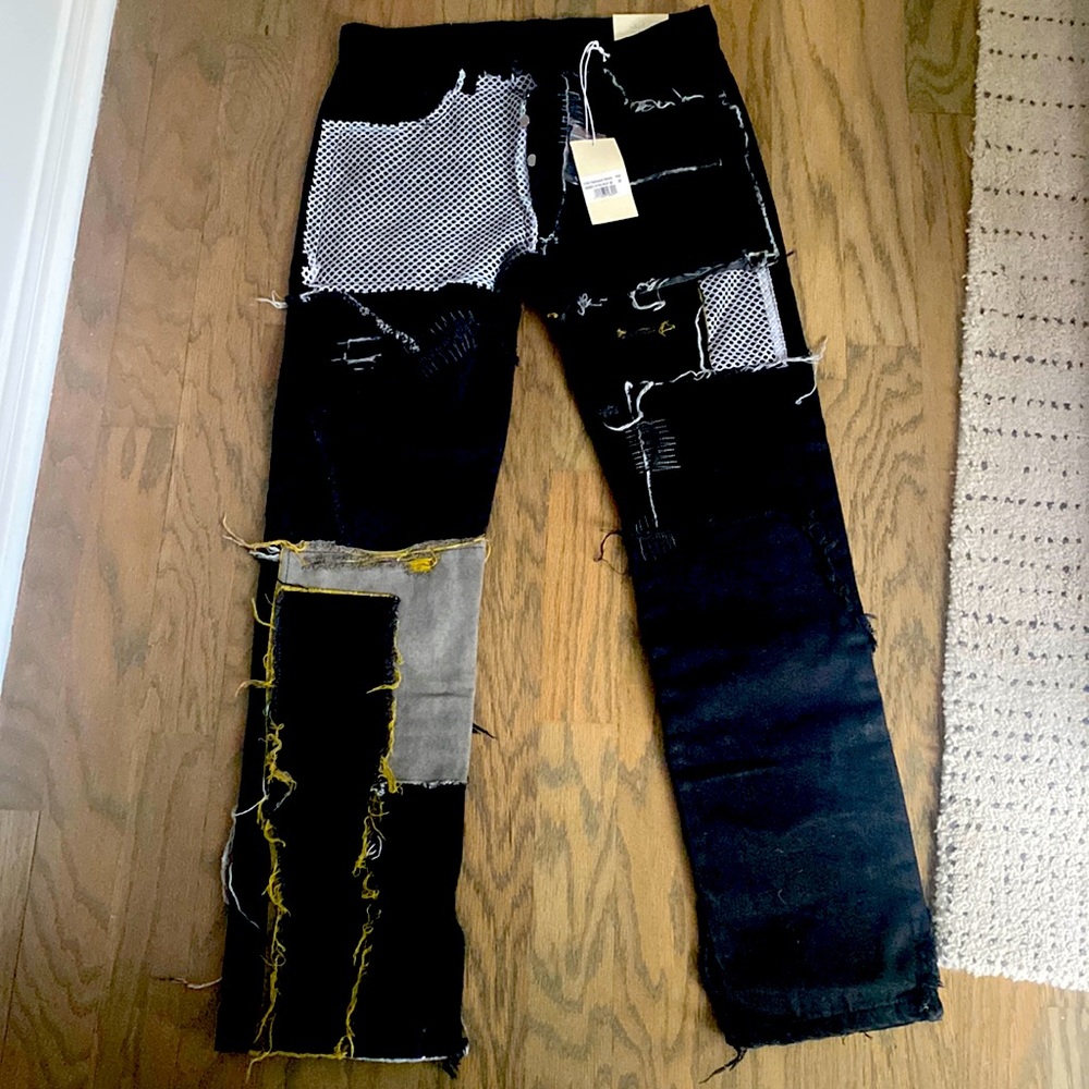MNLA straight jeans black with a touch of Grey size 30
